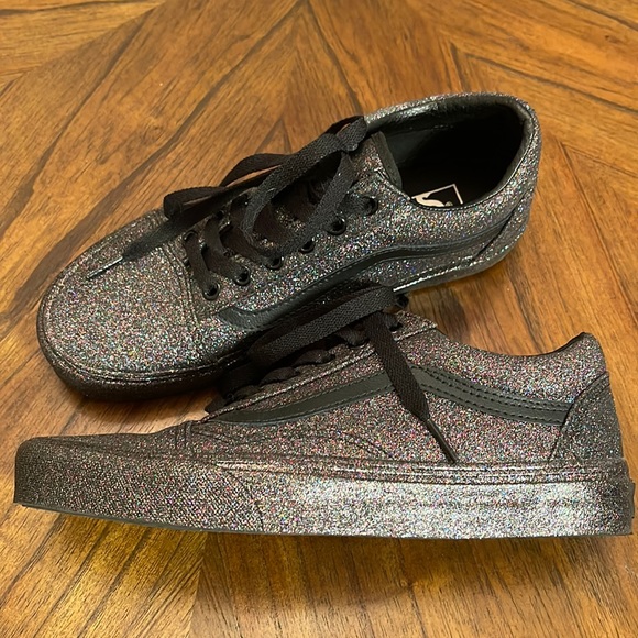 Vans Shoes - Vans blackout glitter
